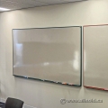 Hanging Magnetic Whiteboard w/ Green Frame, Full Tray 72" x 48"